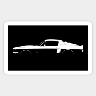 Ford Mustang Shelby GT500 (1967) Silhouette Sticker